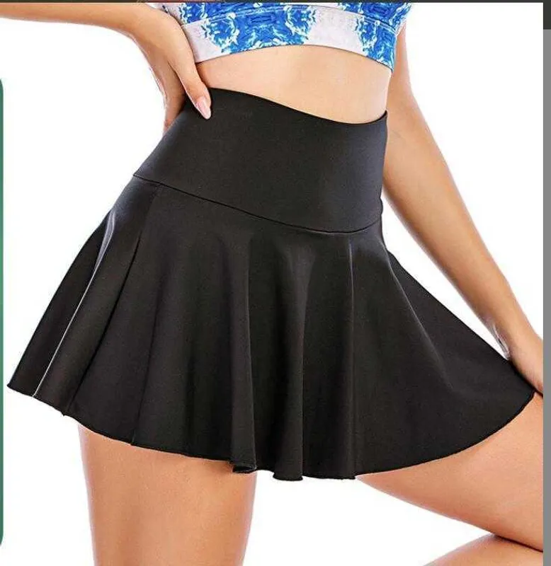 Naked Feeling with Pocket Fitness Dance Yoga Outfits Faldas Deportes Falda de tenis plisada Ropa de gimnasia Ropa interior de mu