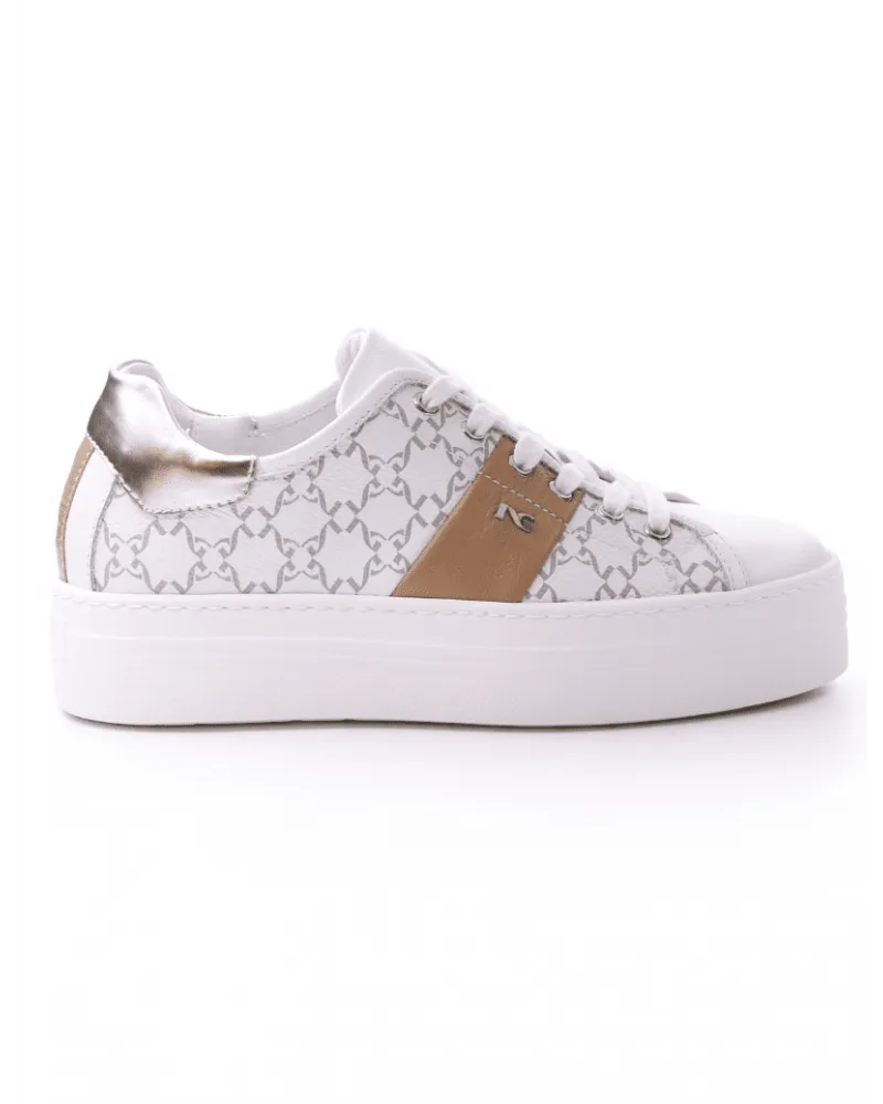 NERO GIARDINI  E409954D BIANCO GRIGIO  SNEAKERS WOMAN