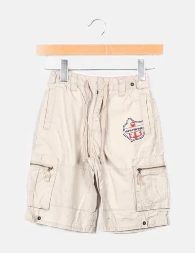 NoName Pantalón beis cargo