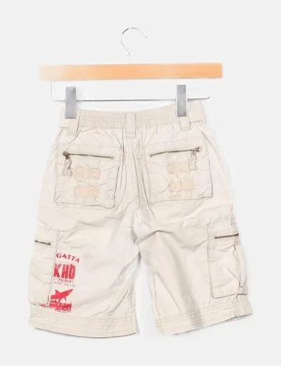 NoName Pantalón beis cargo