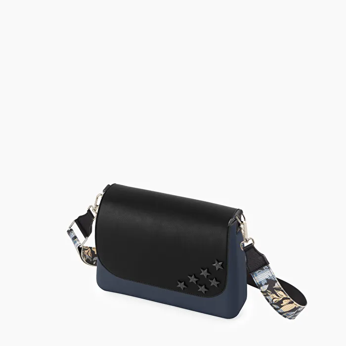 O bag glam azul marino estrellas