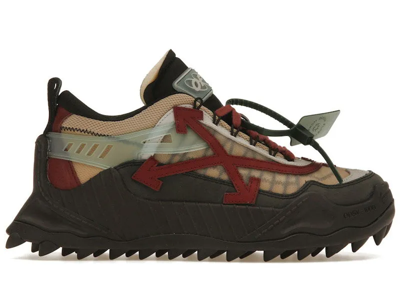 OFFWHITE ODSY1000 BLACK BURGUNDY
