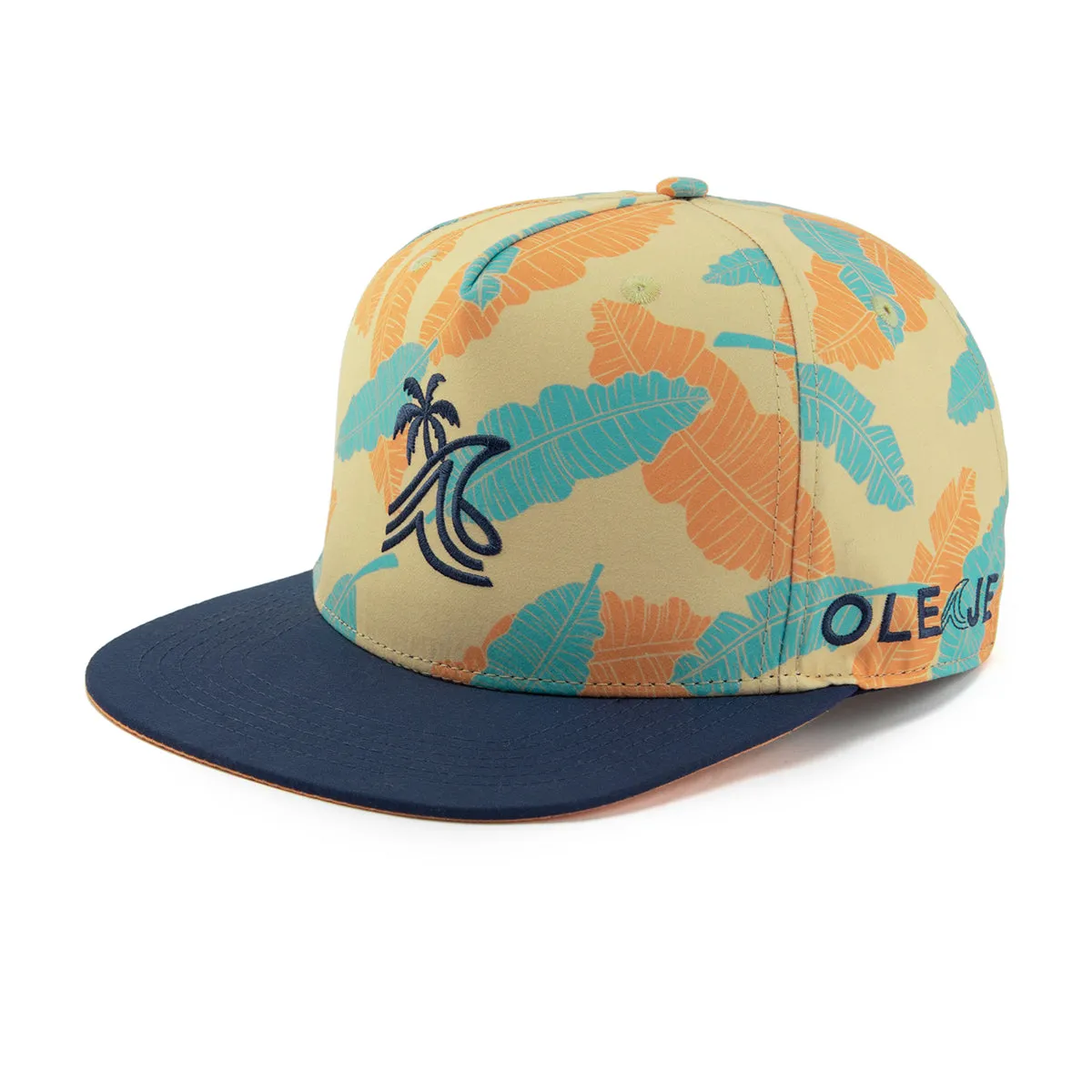 OLEAJE TWO TONE LEAF SNAPBACK CAP