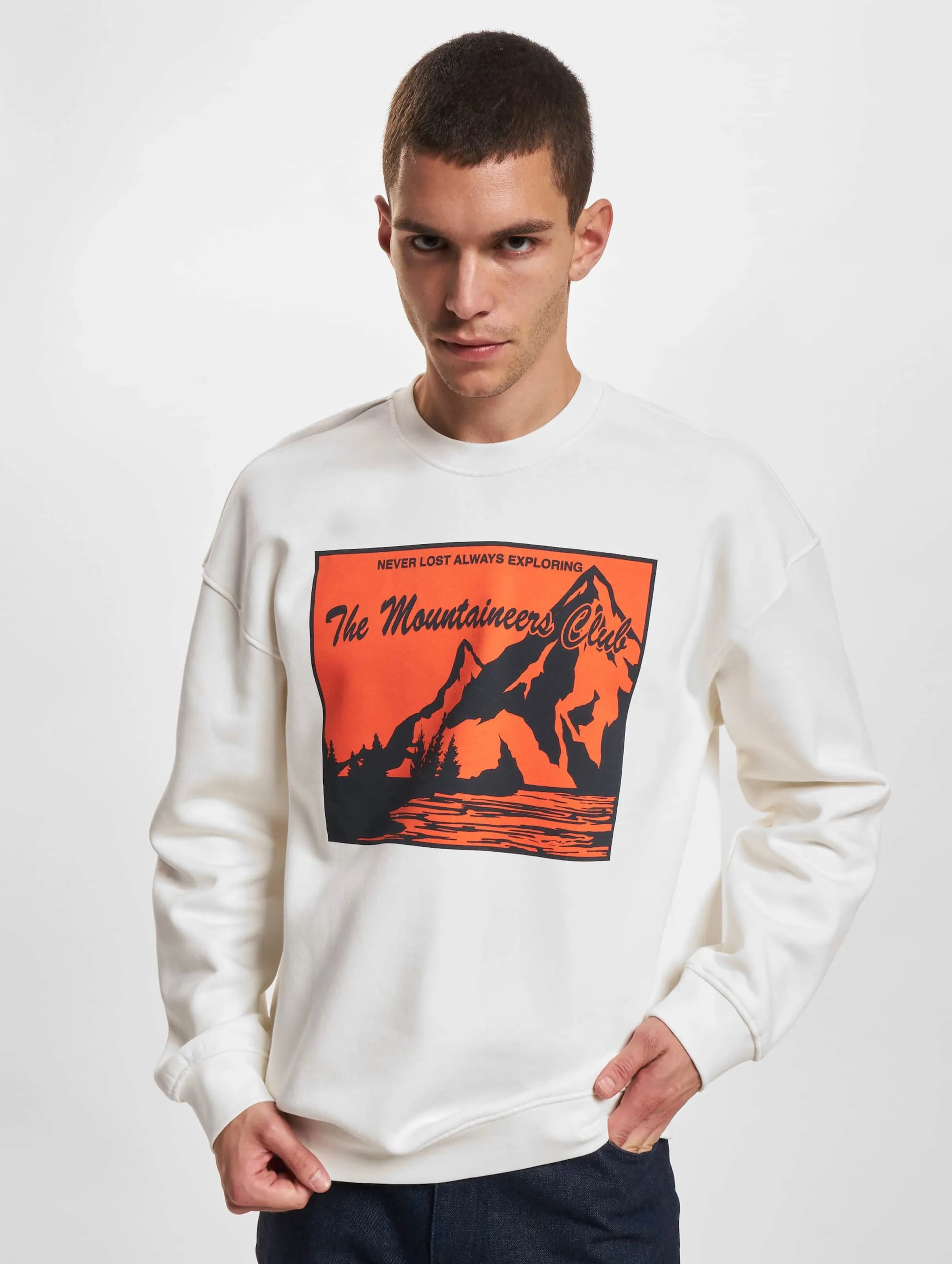 Only & Sons Eli Relaxed Contrast Print Crew