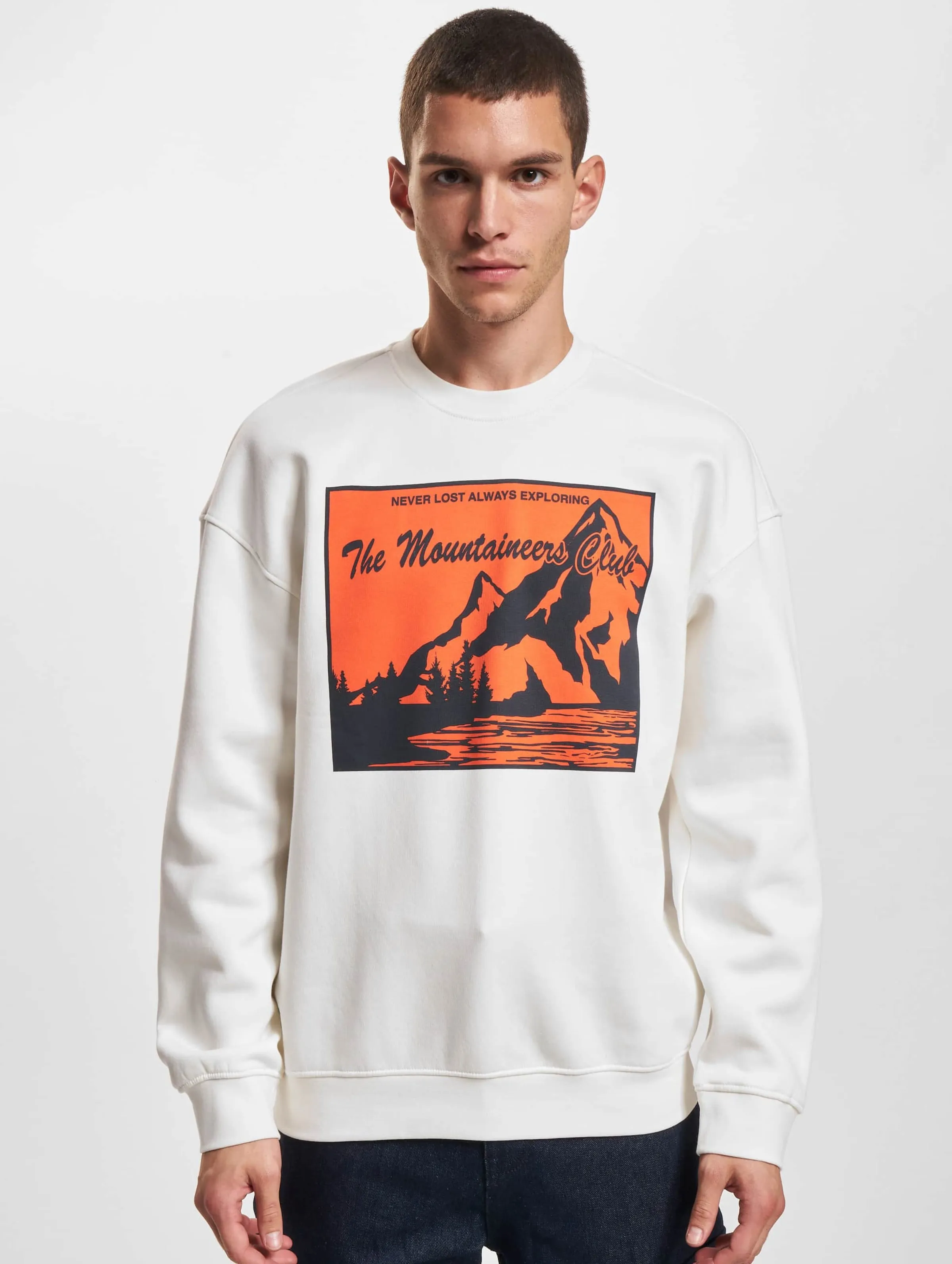 Only & Sons Eli Relaxed Contrast Print Crew