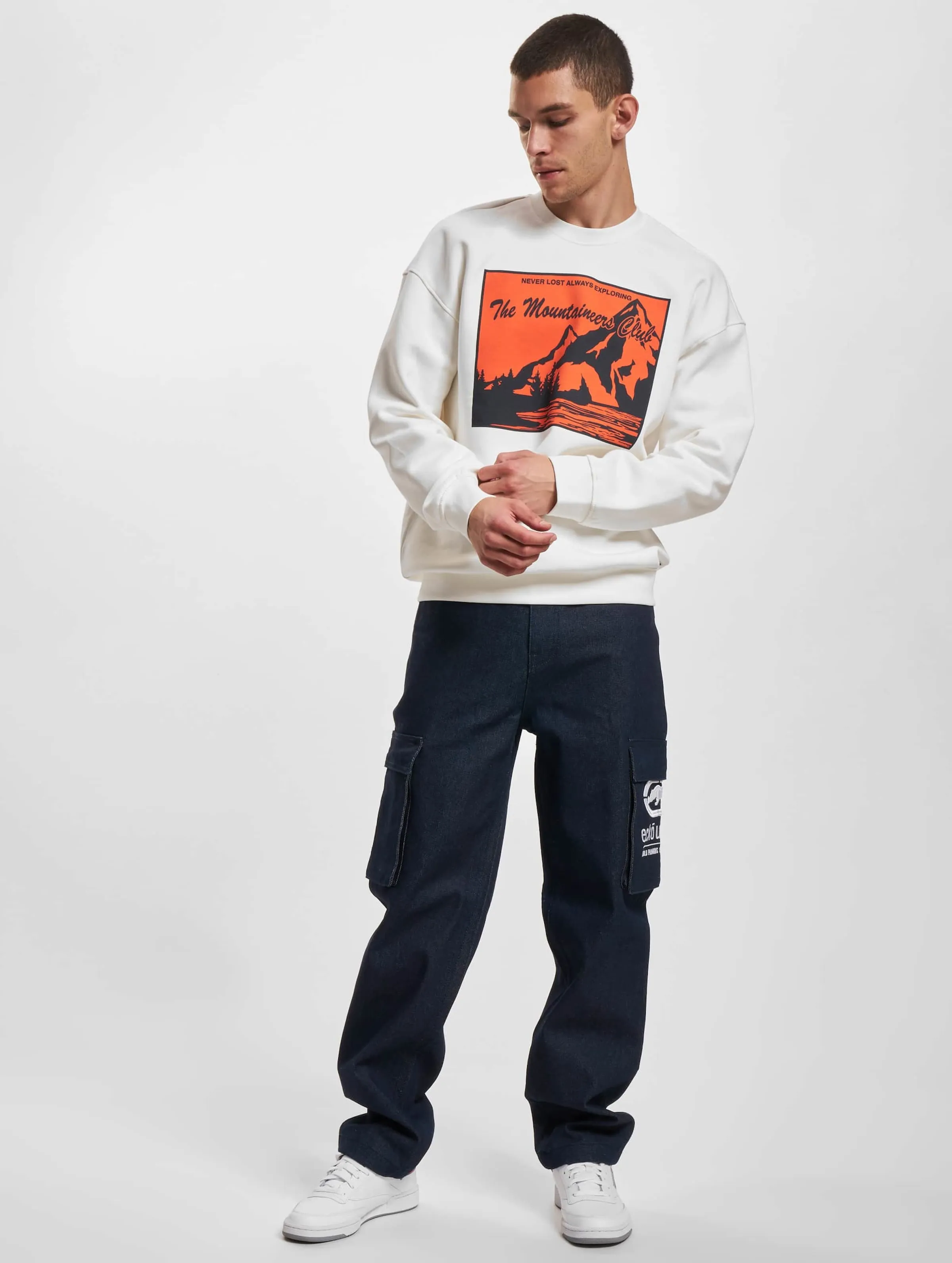 Only & Sons Eli Relaxed Contrast Print Crew