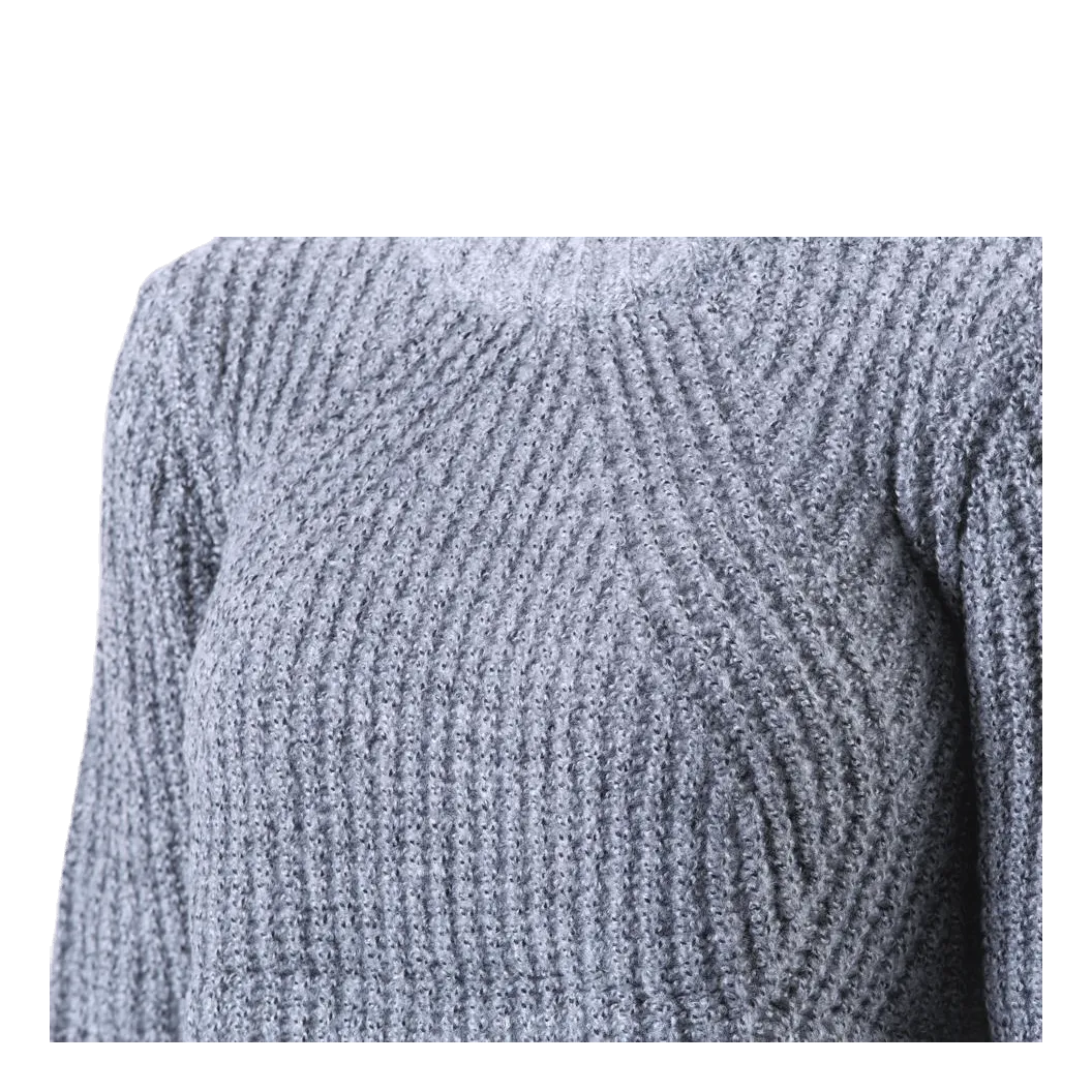 Only Fiona L/S Pullover Knt Grey