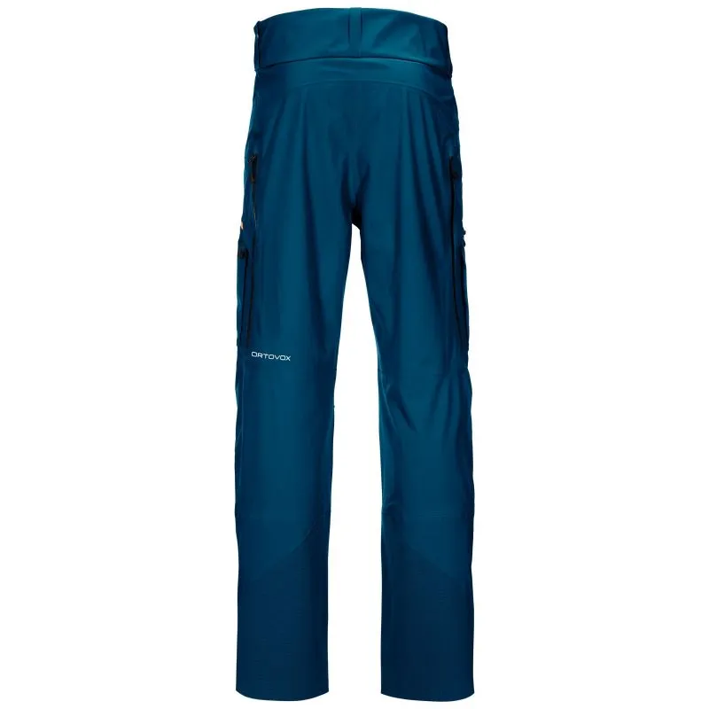 Ortovox Pantalones 3L Deep Shell (azul petróleo) para hombre