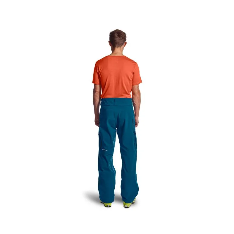 Ortovox Pantalones 3L Deep Shell (azul petróleo) para hombre