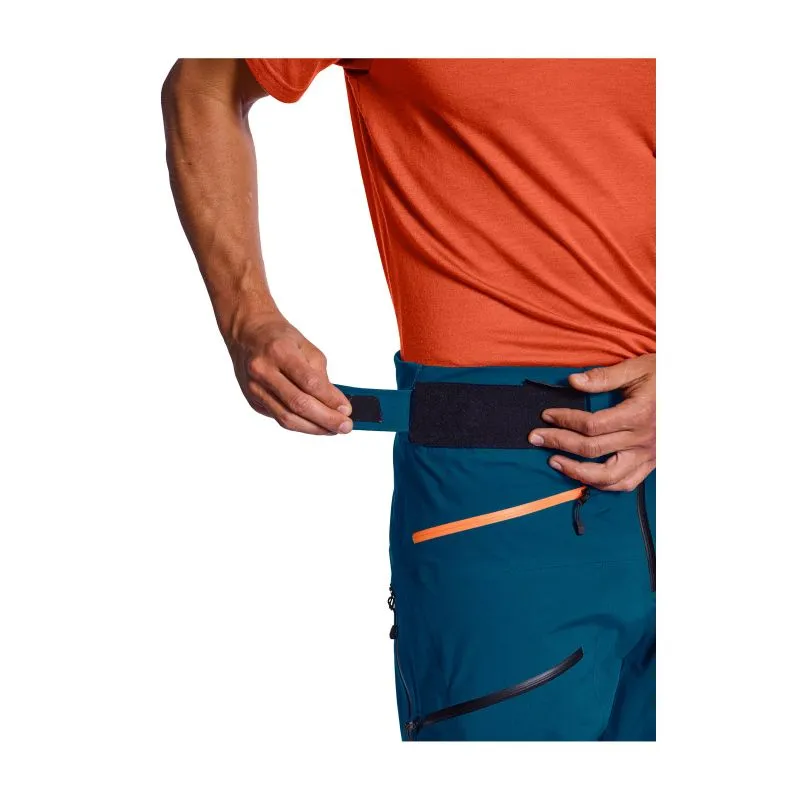 Ortovox Pantalones 3L Deep Shell (azul petróleo) para hombre