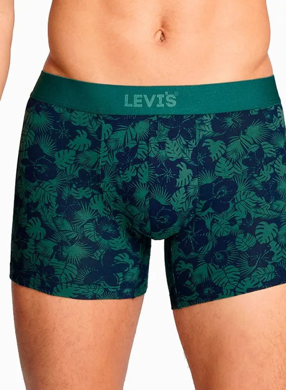 Pack 2 Boxers Levi´s en estampado vegetal y azul marino
