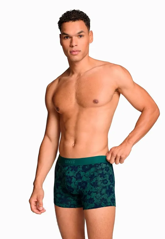 Pack 2 Boxers Levi´s en estampado vegetal y azul marino