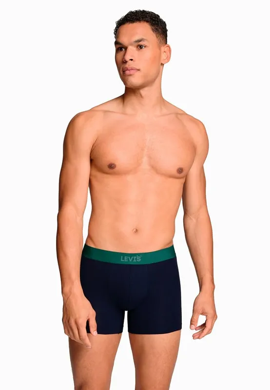 Pack 2 Boxers Levi´s en estampado vegetal y azul marino