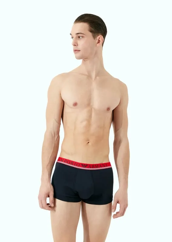 Pack Boxers Emporio Armani organic cotton en azul marino