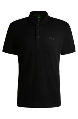PADDY STRETCHCOTTON POLO SHIRT WITH LOGO DETAIL