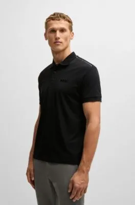 PADDY STRETCHCOTTON POLO SHIRT WITH LOGO DETAIL