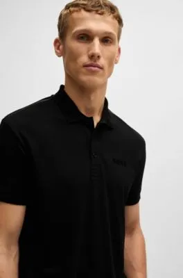 PADDY STRETCHCOTTON POLO SHIRT WITH LOGO DETAIL