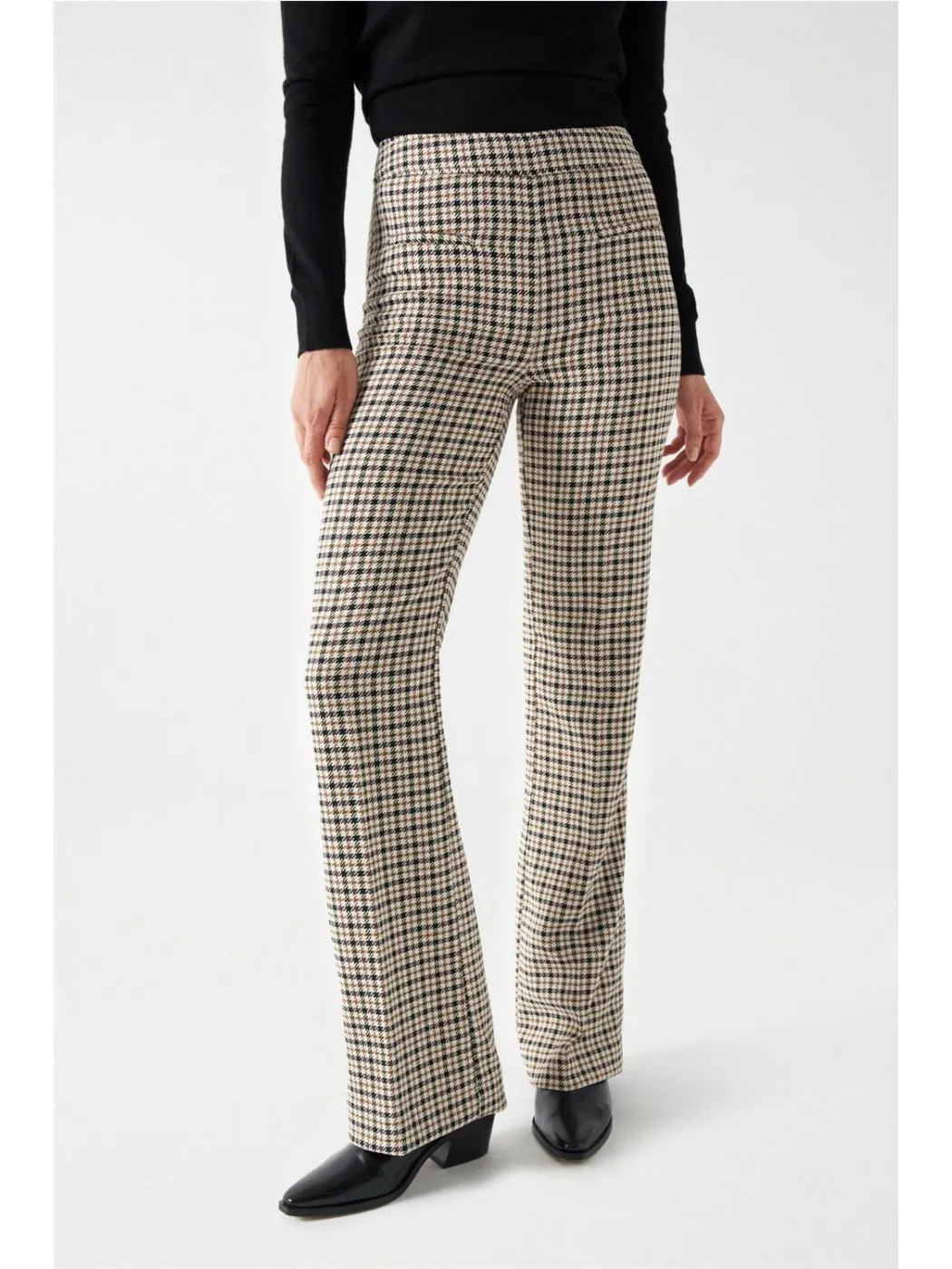 PANTALON DE TELA SALSA MUJER STRAIGHT TAILORED PANT CREMA