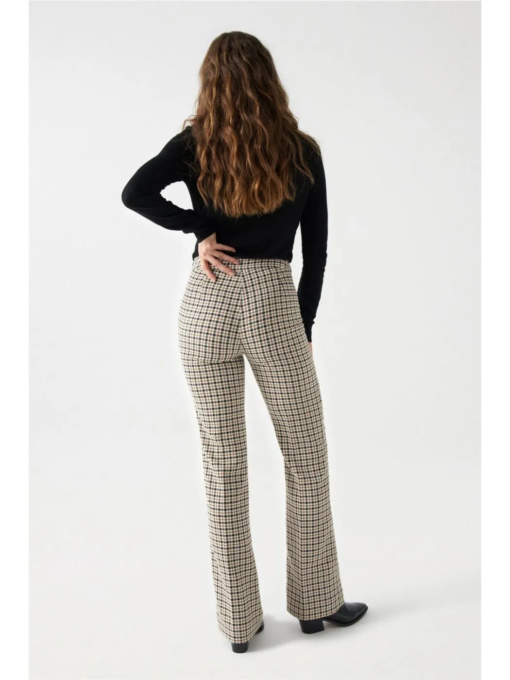 PANTALON DE TELA SALSA MUJER STRAIGHT TAILORED PANT CREMA