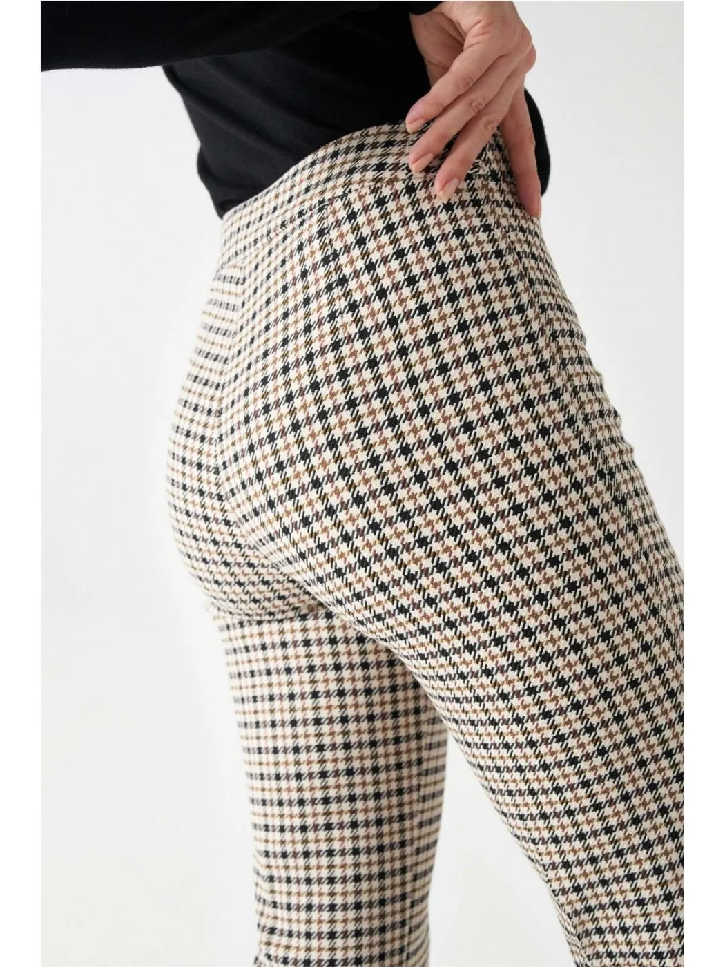 PANTALON DE TELA SALSA MUJER STRAIGHT TAILORED PANT CREMA
