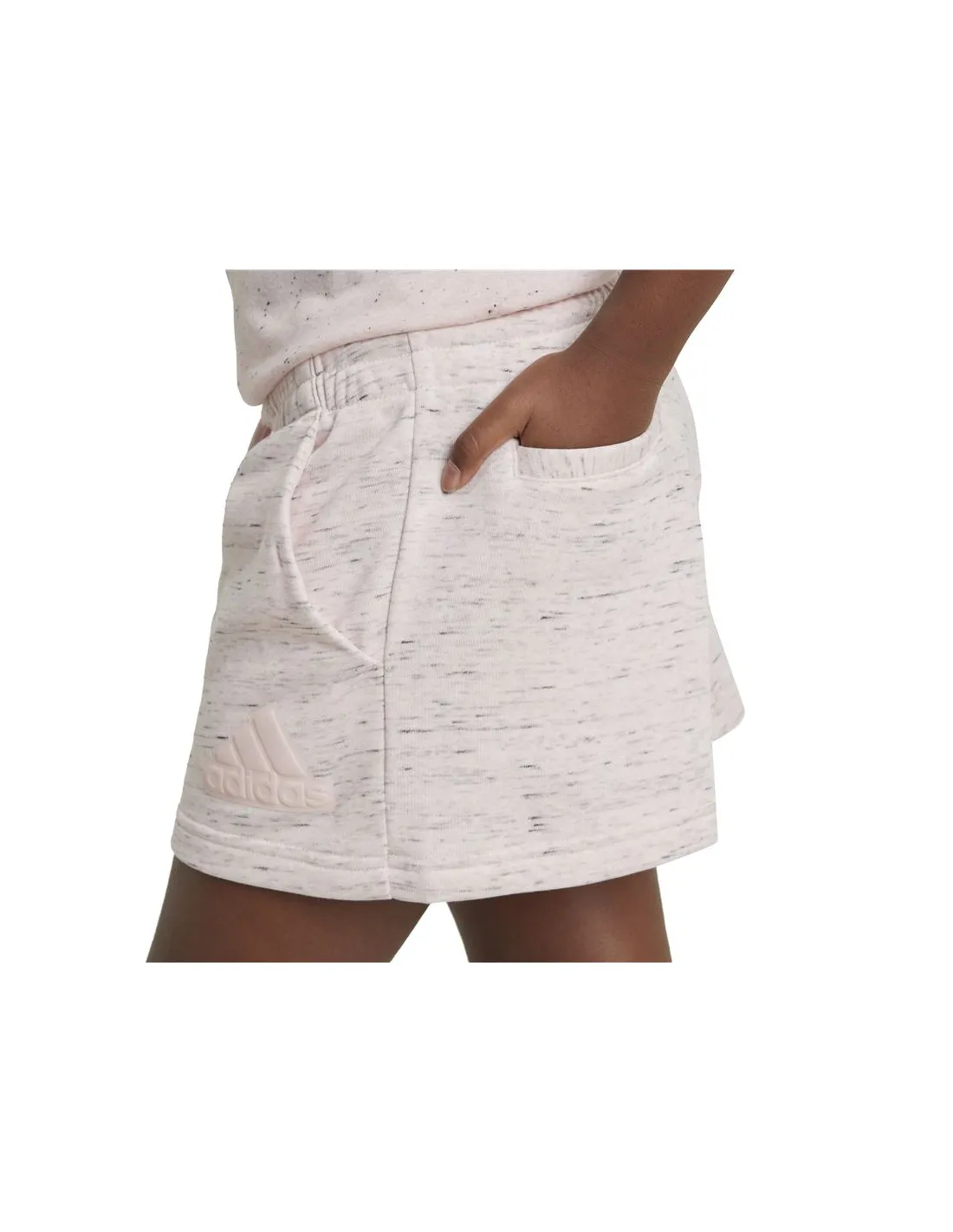 Pantalones adidas Future Icons Big Logo Shorts Niña Rosa