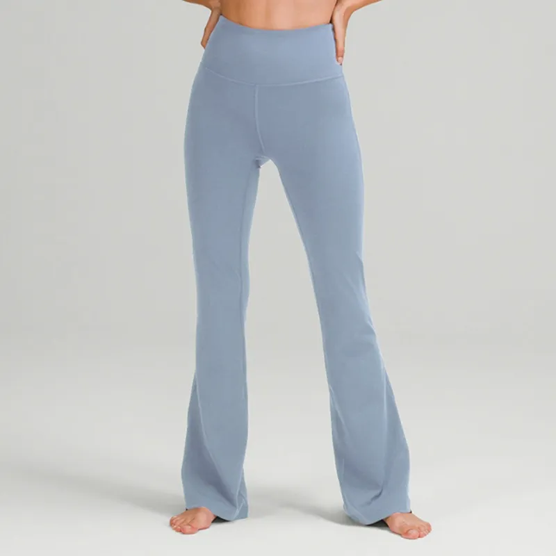 PANTALONES DE YOGA DE YOGA DE MUJERES GROOVE SUMMER LADIES HIGH WINIST FIT SLIM BELLY BELLBOTTOM SHOW LEGS LONG YOGA FITNESS NE