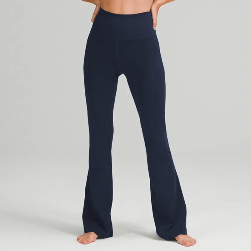 PANTALONES DE YOGA DE YOGA DE MUJERES GROOVE SUMMER LADIES HIGH WINIST FIT SLIM BELLY BELLBOTTOM SHOW LEGS LONG YOGA FITNESS NE