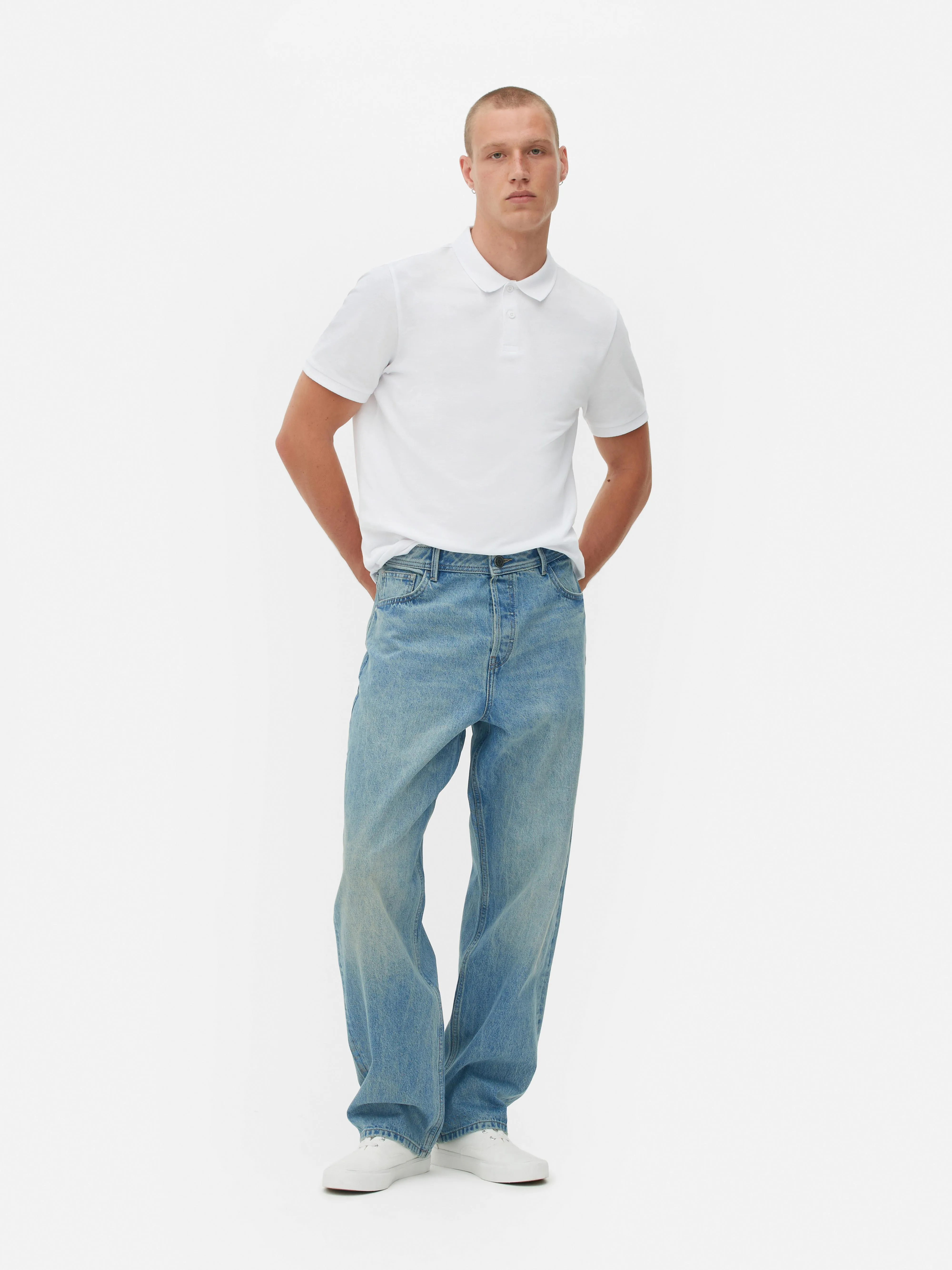 Pantalones vaqueros de corte holgado