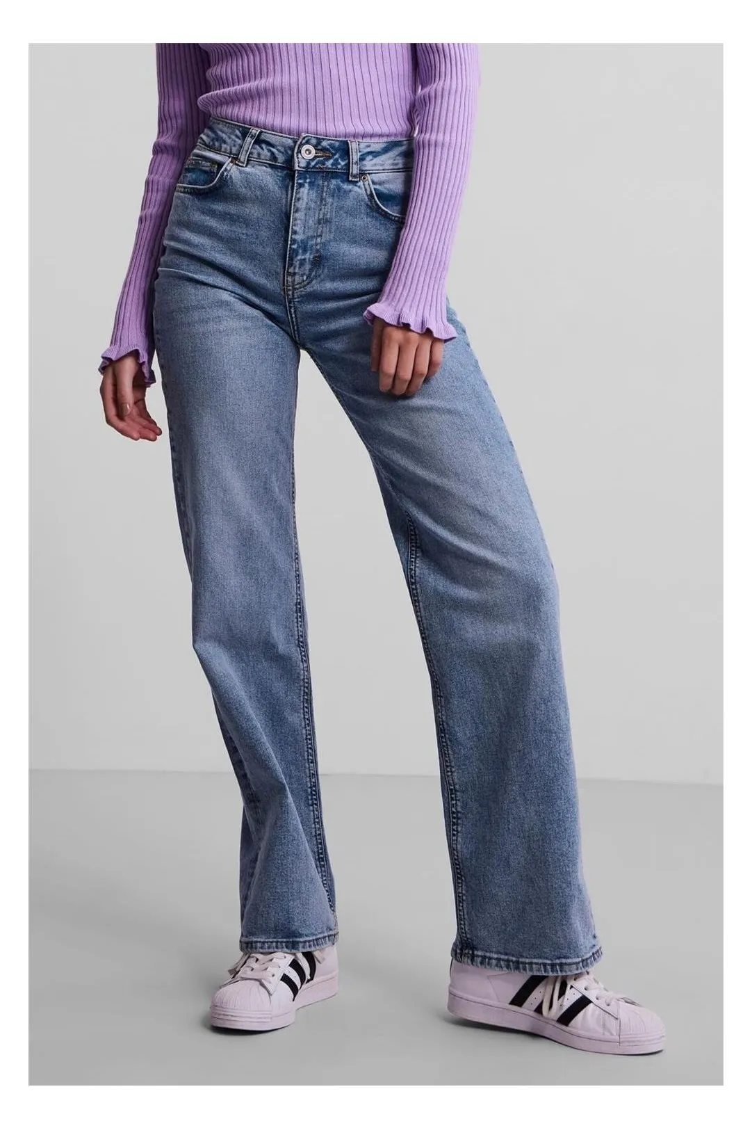 Pantalón ancho Pcholly vaquero
