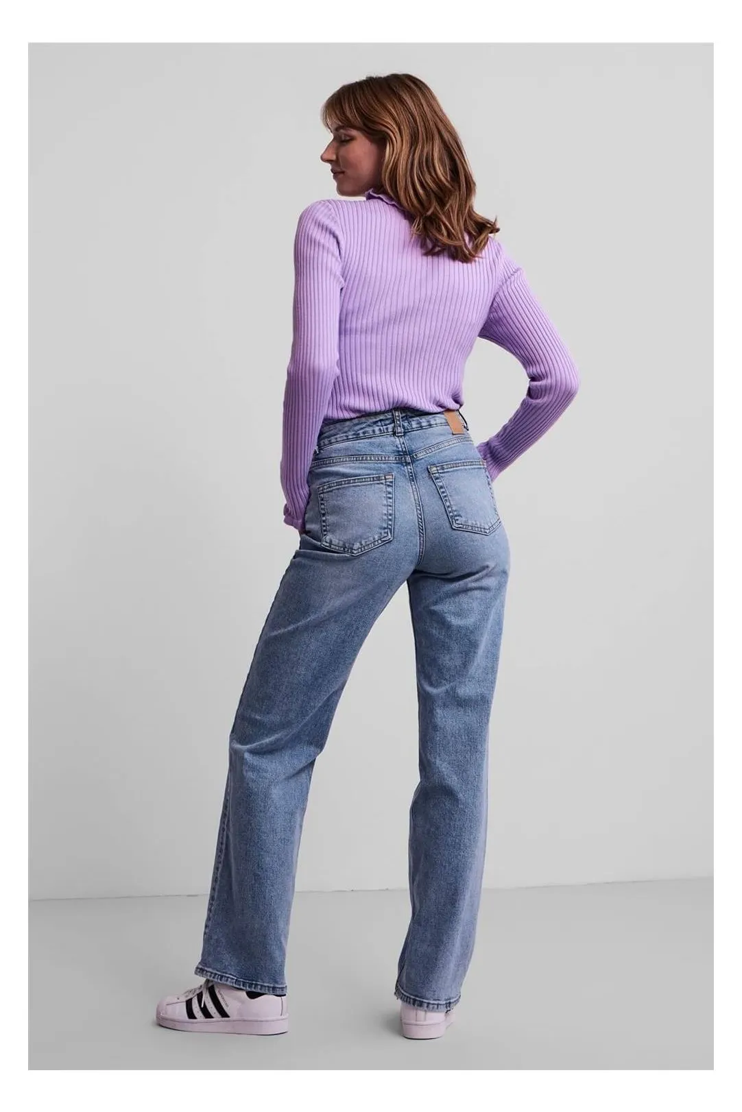 Pantalón ancho Pcholly vaquero