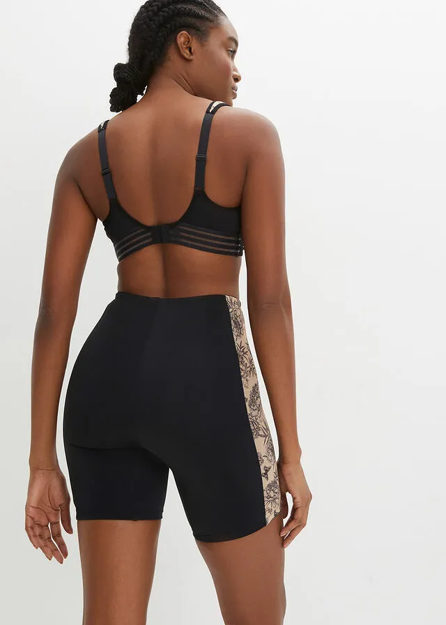 Pantalón ciclista con efecto moldeador ligero Negro