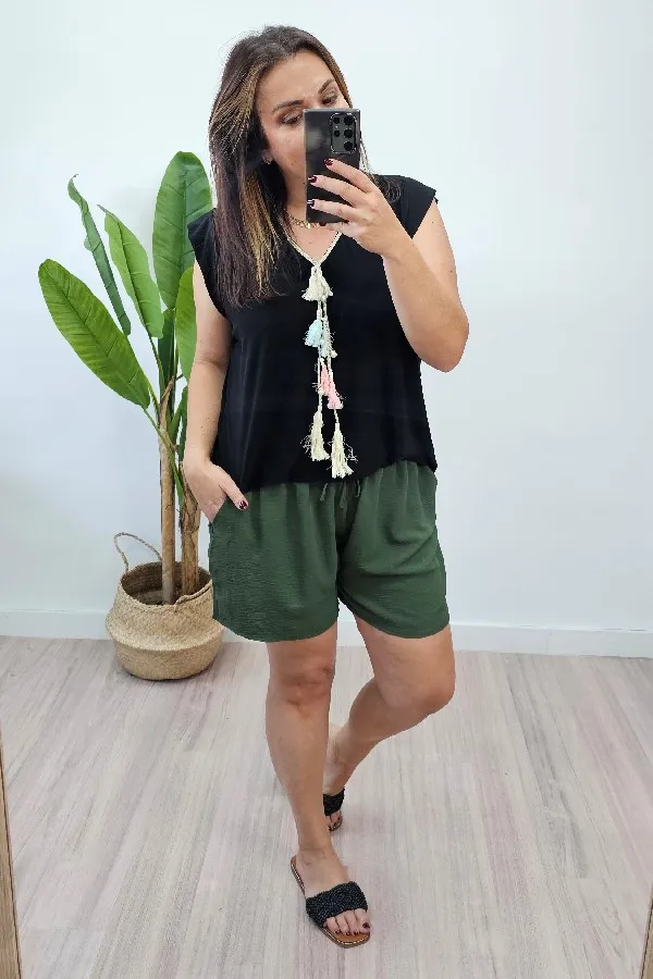 Pantalón Corto Crep