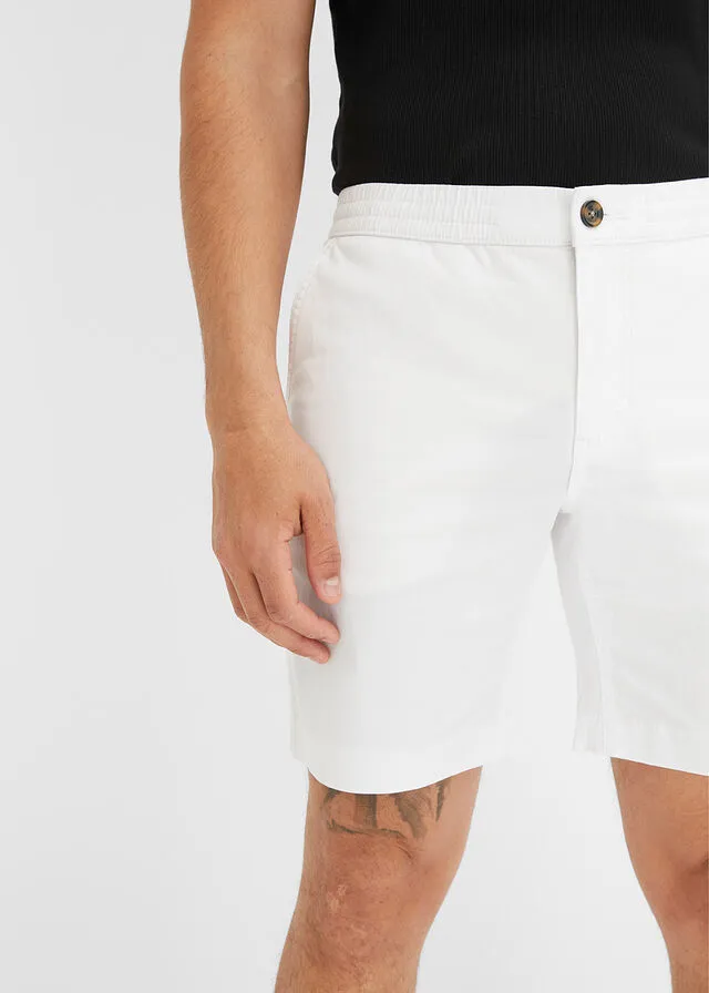 Pantalón corto elástico Blanco