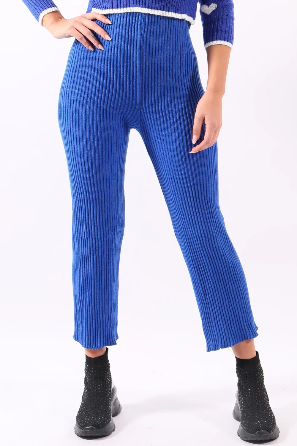 Pantalón elástico azul