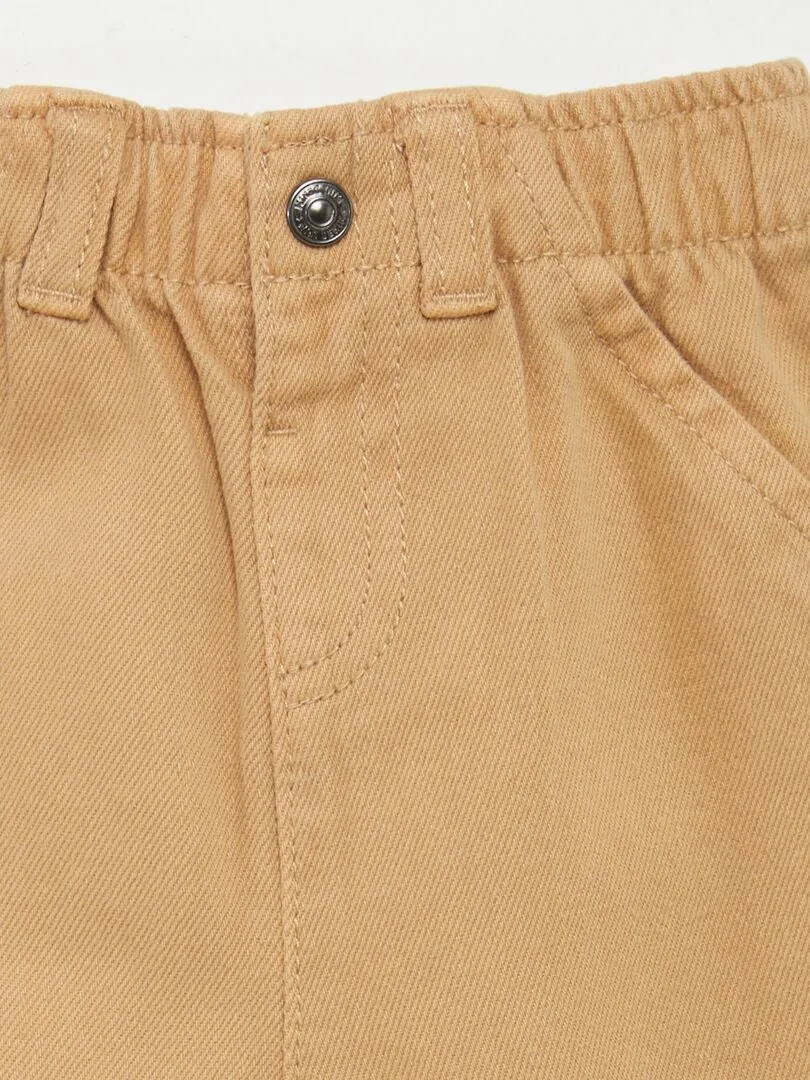 PANTALóN ESTILO PAPERBAG  BEIGE