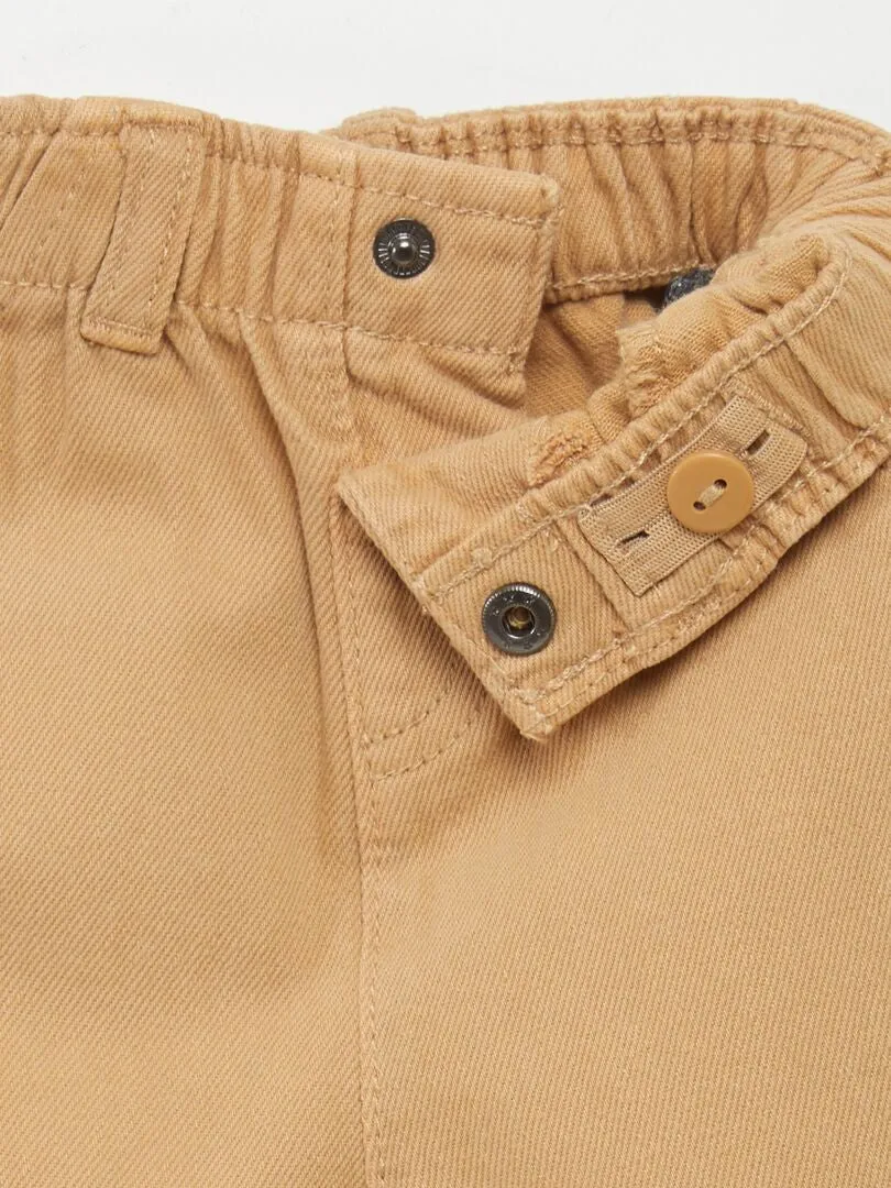 PANTALóN ESTILO PAPERBAG  BEIGE