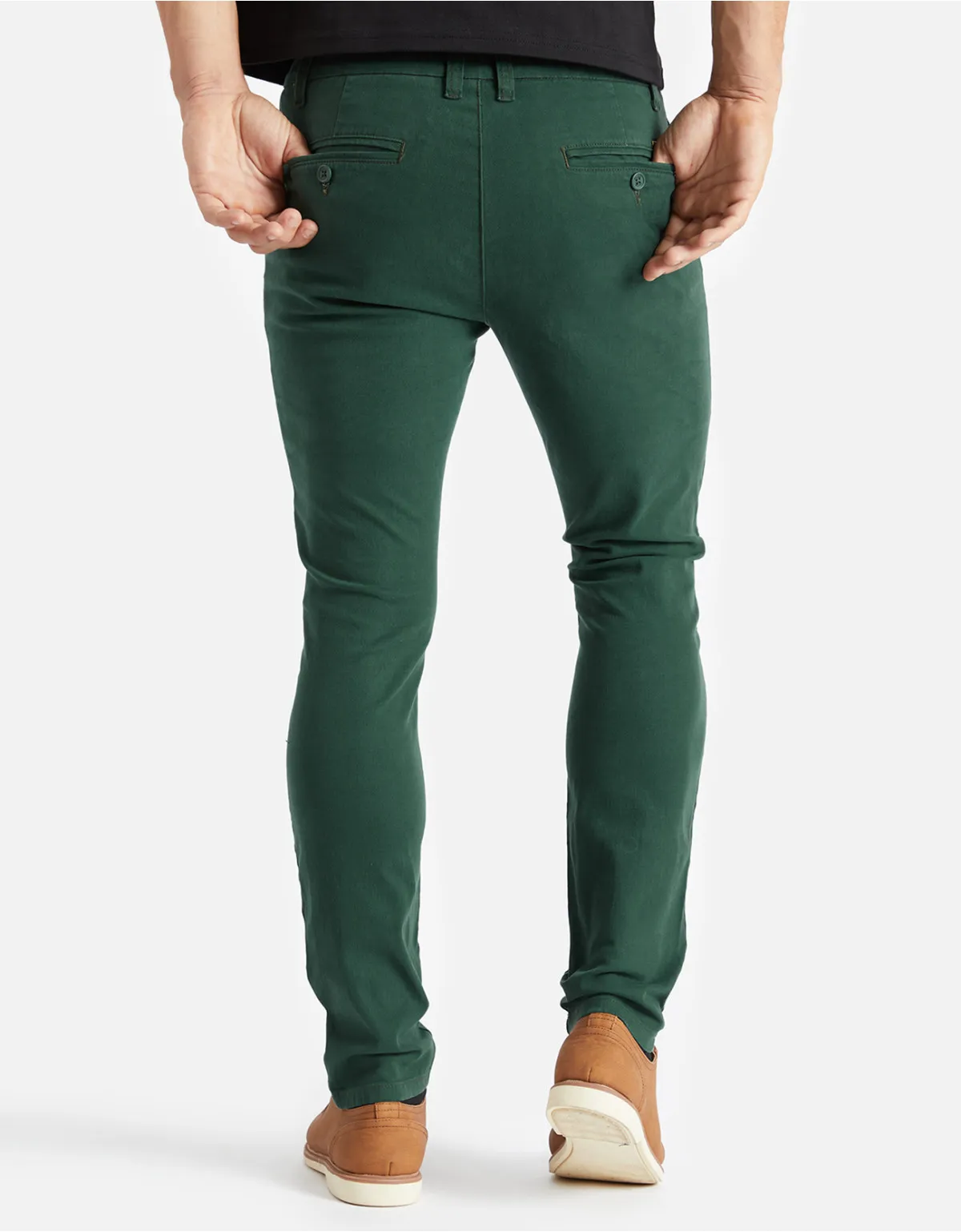 Pantalón skinny verde