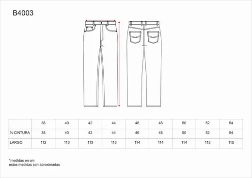 Pantalón Vaquero 5 bolsillos Vaquero