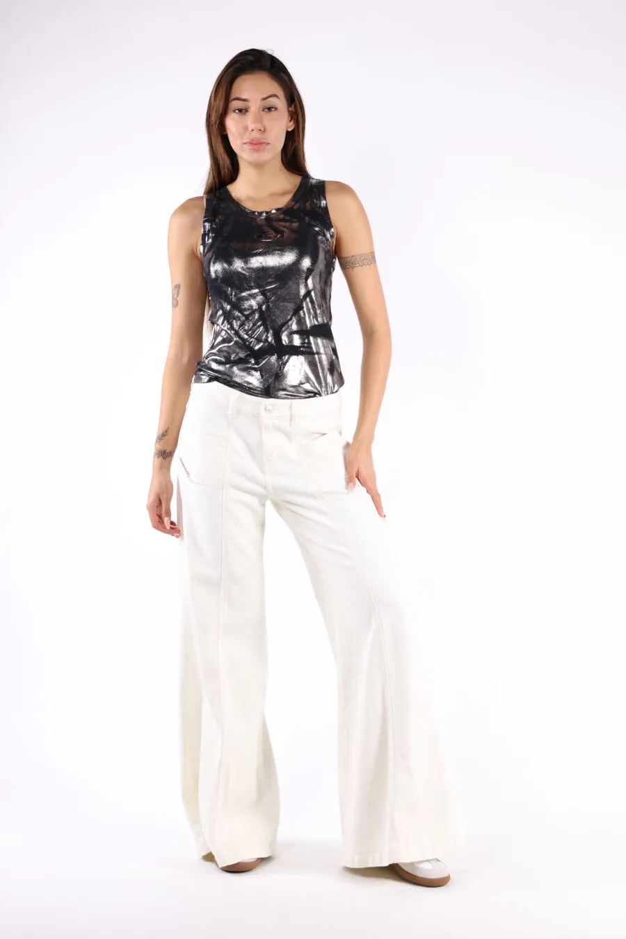 PANTALóN VAQUERO BLANCO 