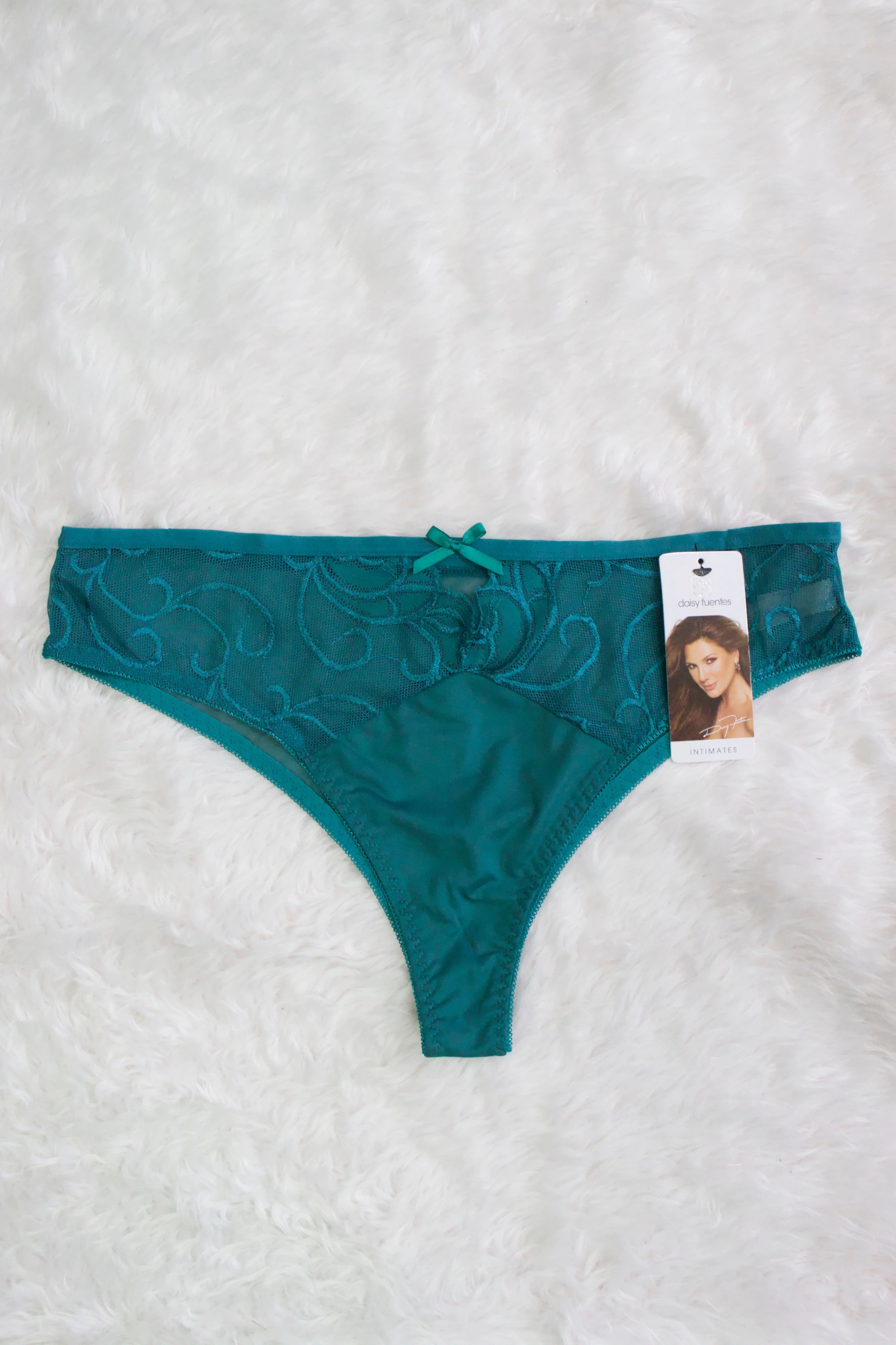 PANTY CACHETERO DE ENCAJE Y MESH DF4767X OFF