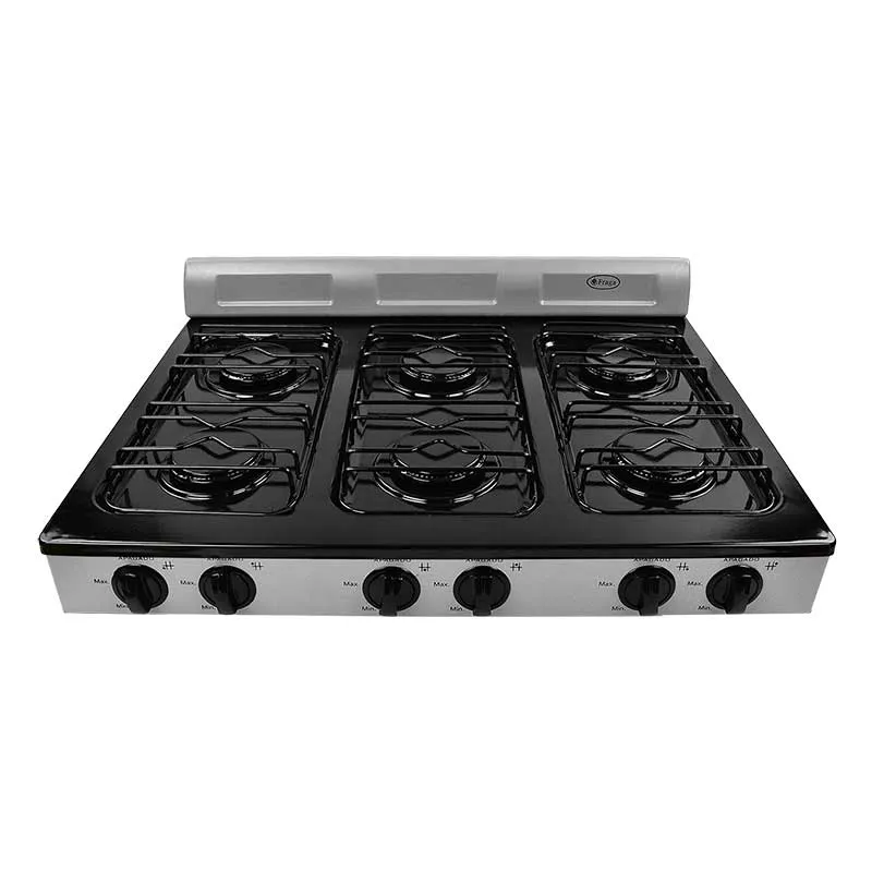 Parrilla de Gas Fraga P330 6 QUEMADORES NEGRO/GRIS