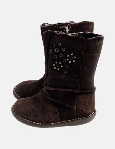 Pat et ripaton Bota marrón tachas