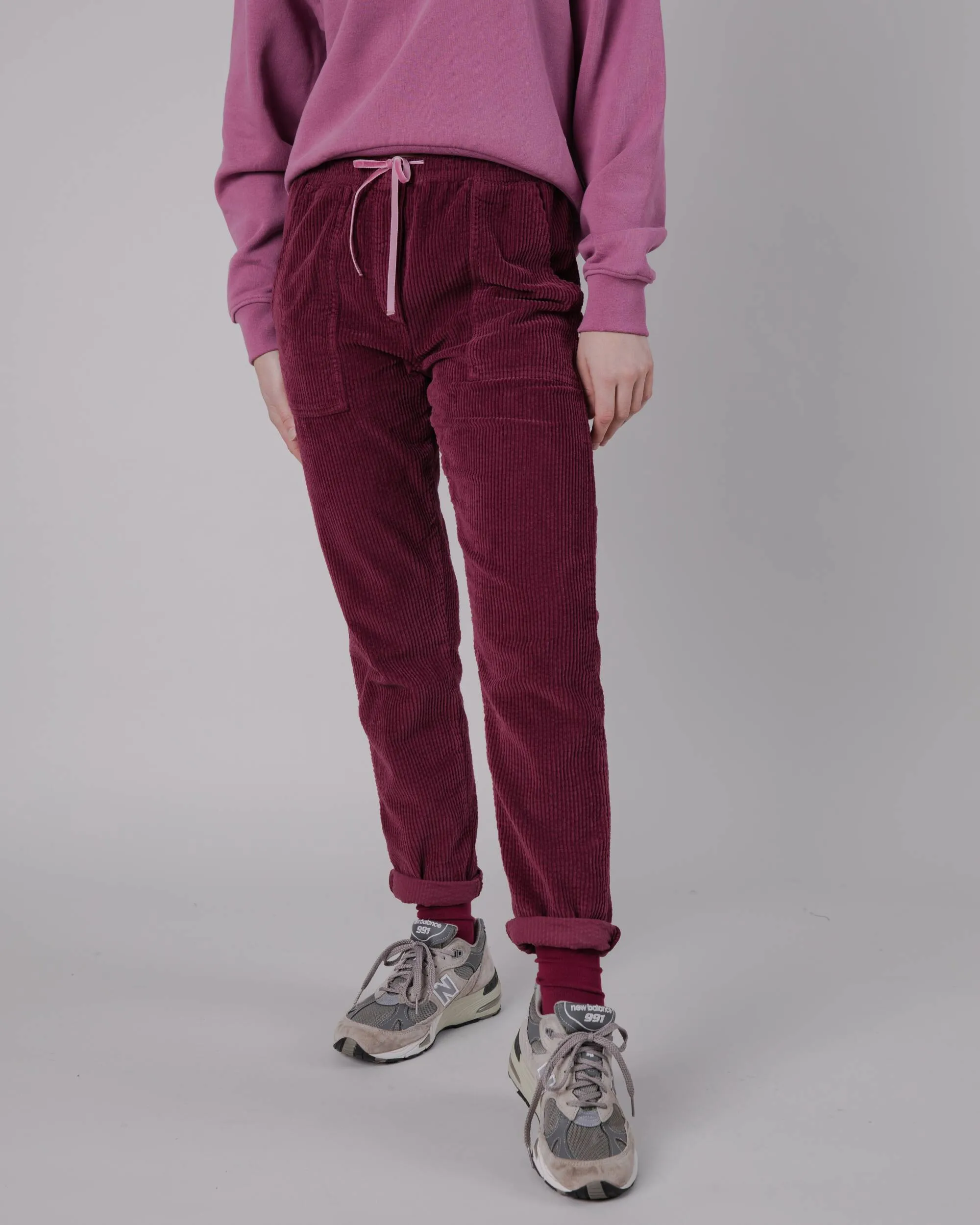 Patch Pocket Corduroy Pant Prune