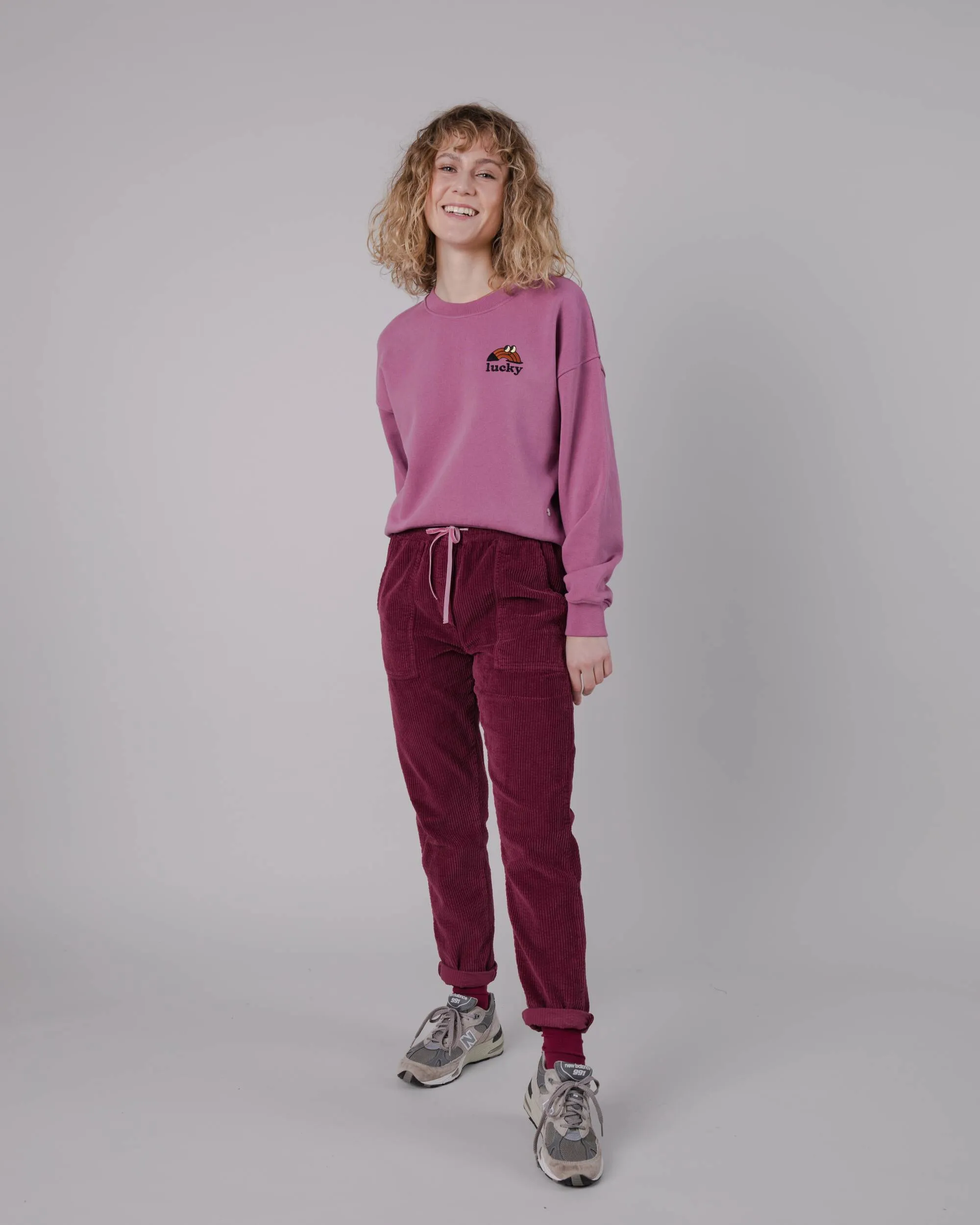 Patch Pocket Corduroy Pant Prune