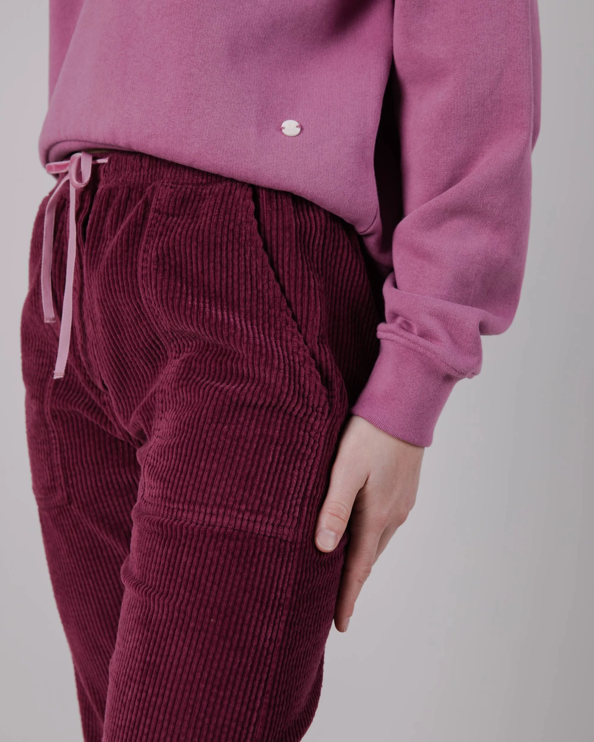 Patch Pocket Corduroy Pant Prune