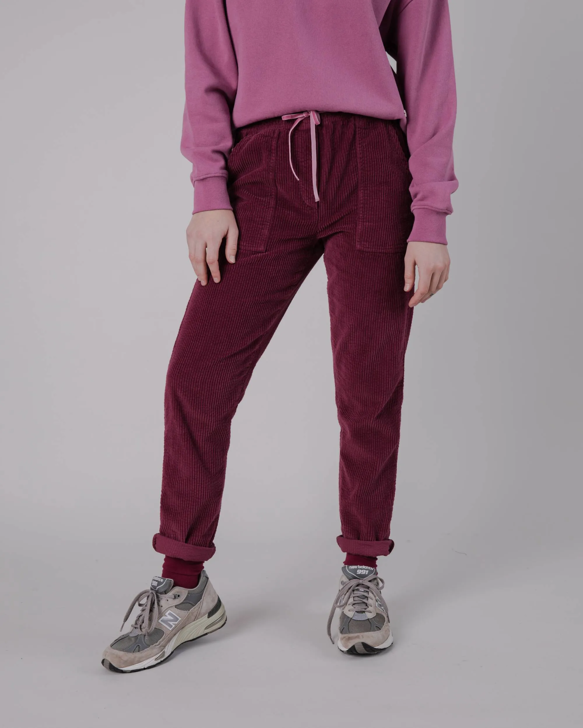 Patch Pocket Corduroy Pant Prune