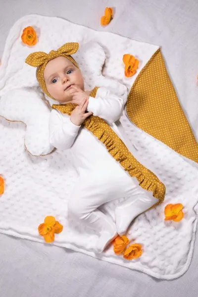 Pelele blanco bebé niña colección Michelle