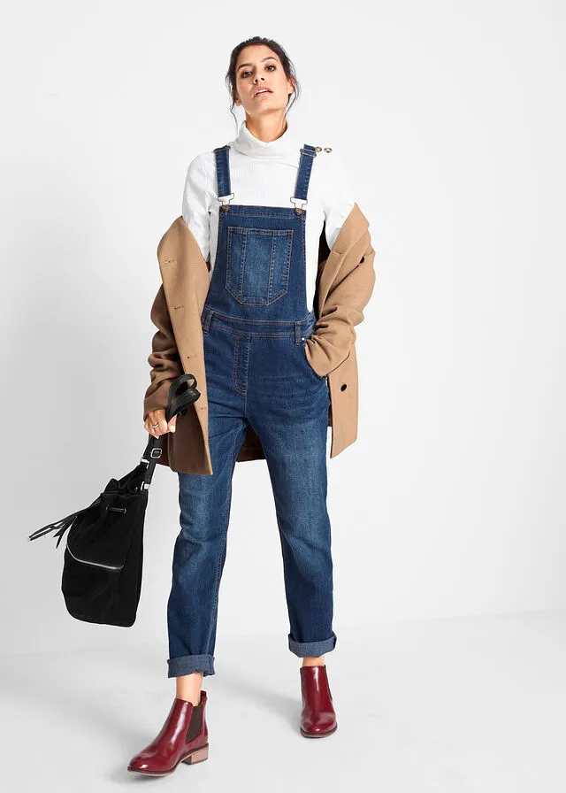 Peto vaquero, con corte cómodo Vaquero azul
