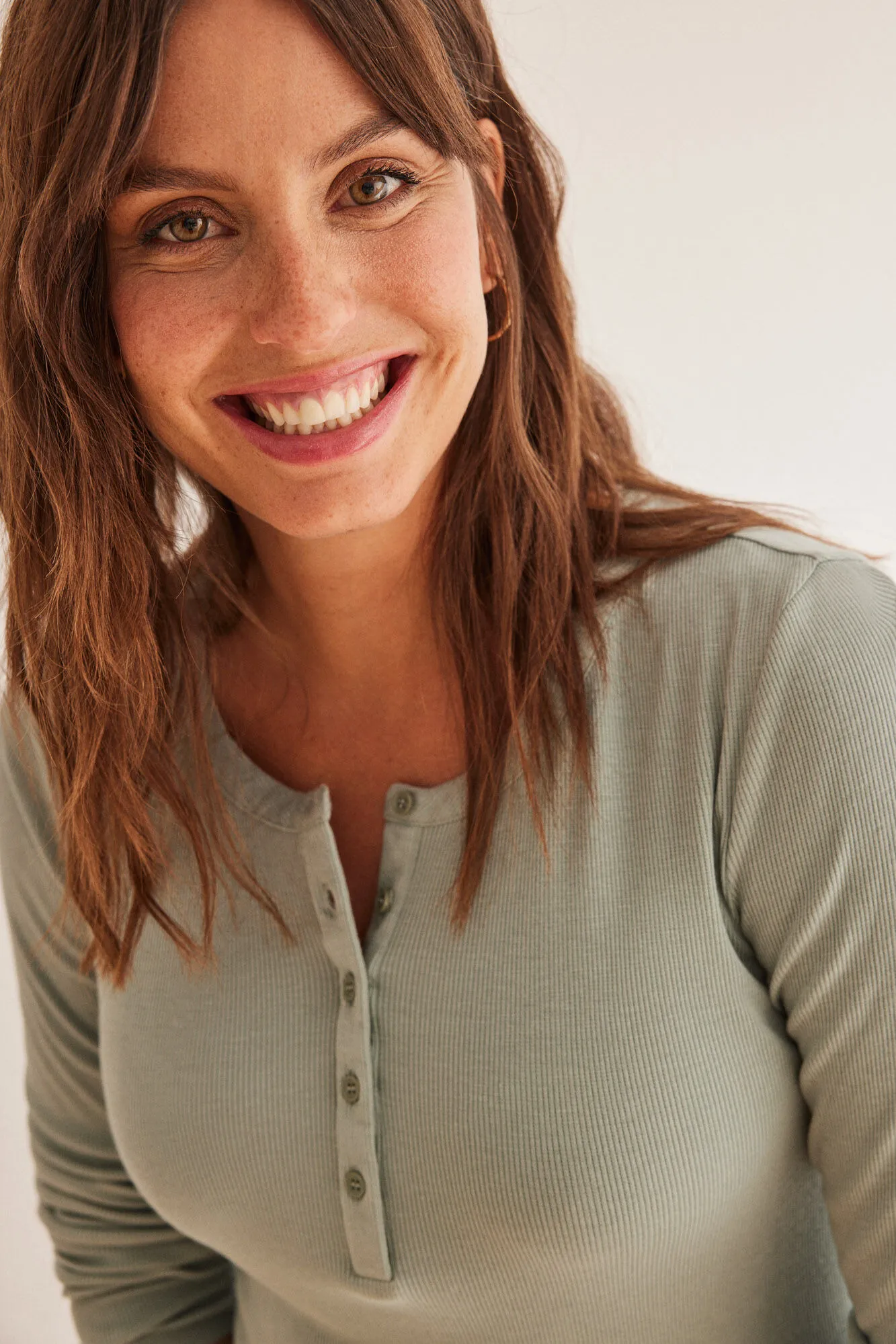 Pijama largo "maternity" flores verde
