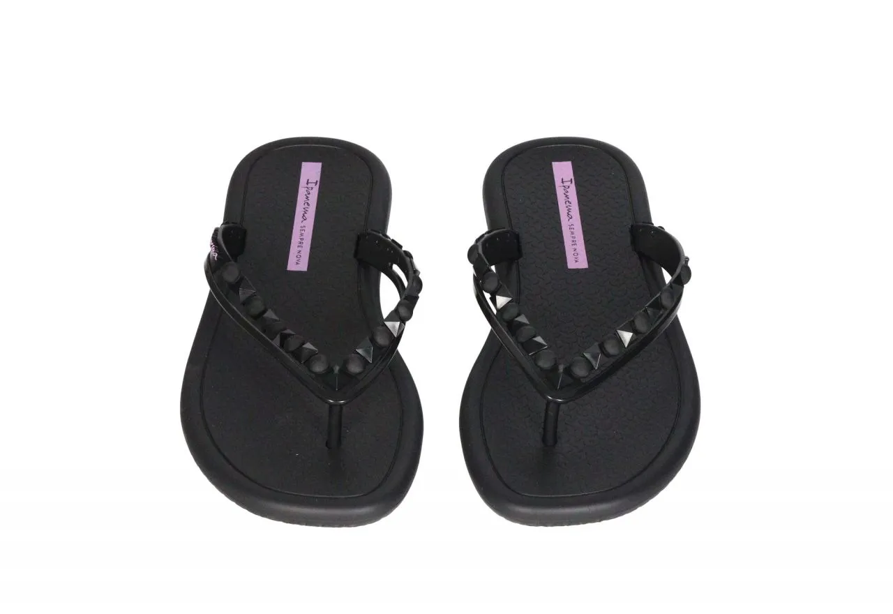 Pinky Dedo Playa Negro Tira Tachas Redondas y Triangulares